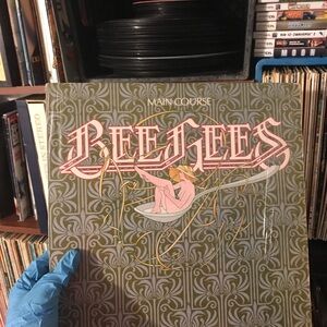 1975 Bee Gees "Main Course" Vinyl LP - Olive Green & Pink Cover
